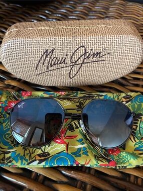 Maui Jim Blue Mirror Gradient Waterfront Sunglasses